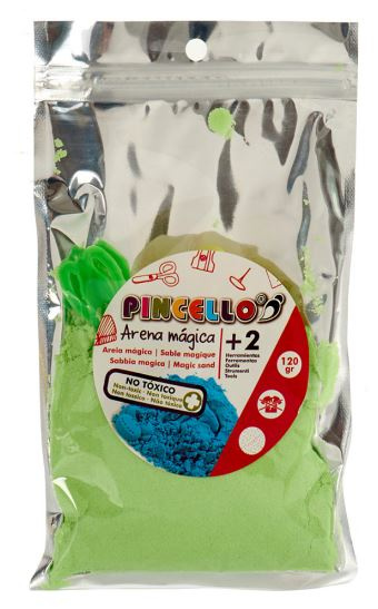 Pincello speelzand magic junior 120 gram groen 3 delig
