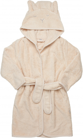 Pippi badjas Lam junior katoen beige maat 98/104 Pippi badjas Lam junior katoen beige maat 98/104
