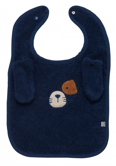 Pippi slabbetje Organic Terry junior katoen navy one size