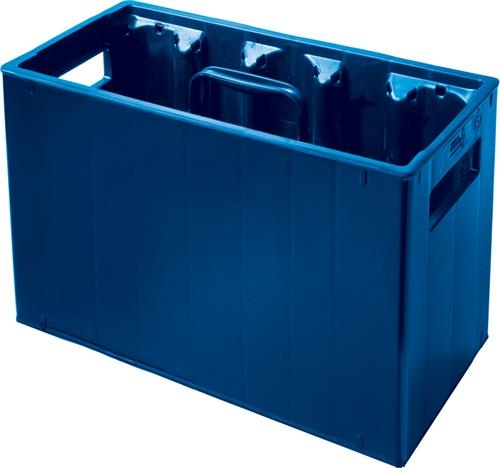 water bottle crate 10 water bottles blue