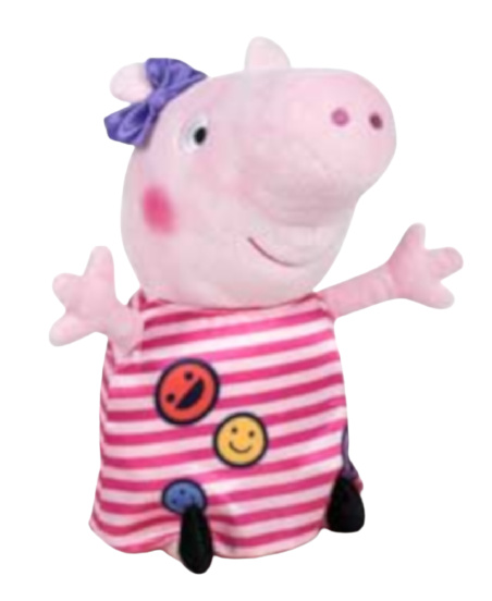 soft toy Peppa Pig junior 31 cm polyester pink/purple