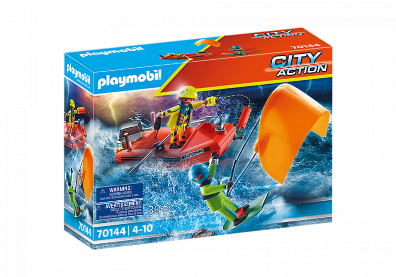 PLAYMOBIL City Action – Redding op zee: kitesurfer (70144)