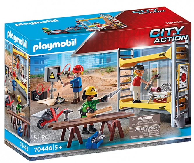 PLAYMOBIL city action stelling met werklieden (70446)