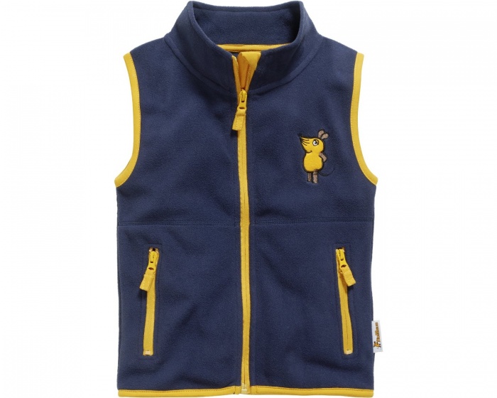 bodywarmer fleece Muisjunior navy size 128