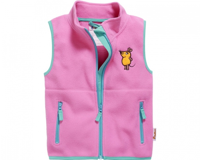 bodywarmer fleece Muisjunior pink size 128