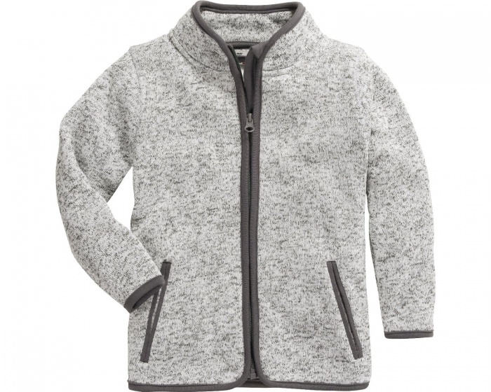Playshoes fleecejack Knit fleece junior grijs maat 98 Playshoes fleecejack Knit fleece junior grijs maat 98