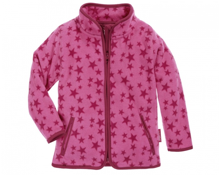Playshoes fleecejack Sterren junior roze maat 86 Playshoes fleecejack Sterren junior roze maat 86