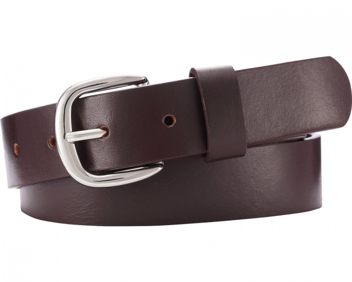 leather belt brown size 55