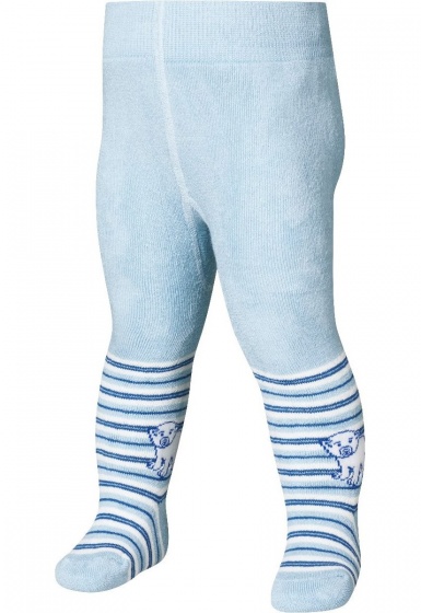 Playshoes pančušky ľadový medveď dievčenské bavlnené svetlomodré veľkosť 74/80