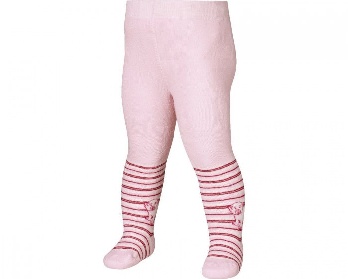 Playshoes pančuchové nohavice ľadový medveď dievčenské bavlna ružové veľ. 122/128
