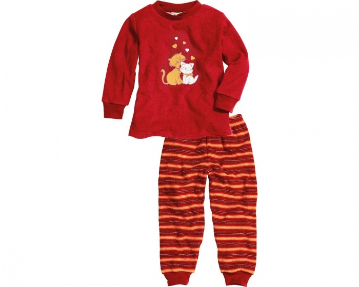 Playshoes pyjama katten rood meisjes maat 86 Playshoes pyjama katten rood meisjes maat 86
