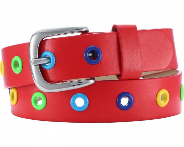 Playshoes opasok kožený s farbami junior červený veľkosť 55 cm