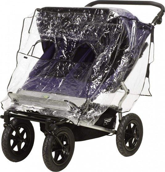 Playshoes universele regenhoes tweelingenwagen breed transparant Playshoes universele regenhoes tweelingenwagen breed transparant