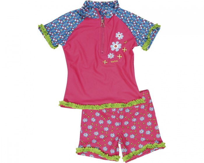 Playshoes zwemset UV werend roze meisjes maat 98/104 Playshoes zwemset UV werend roze meisjes maat 98/104