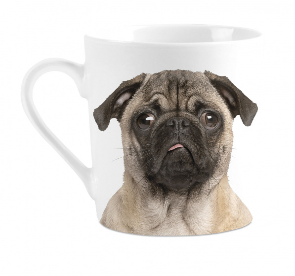 Plenty Gifts hrnček I love Pugs 240 ml porcelánový biely