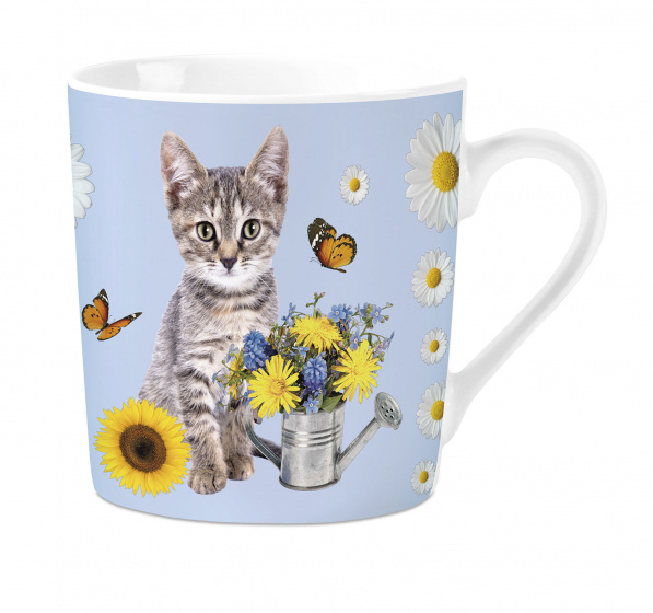 Plenty Gifts hrnček Tabby Cat 240 ml porcelánový biely