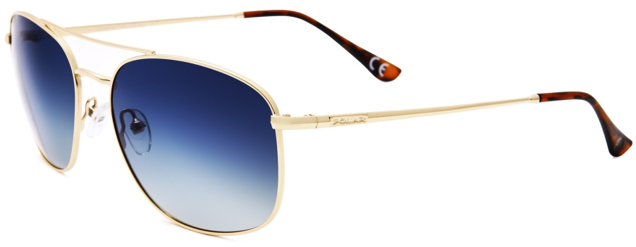 Polar slnečné okuliare Aviator 673 polarizované Kat. 4 modrá/zlatá