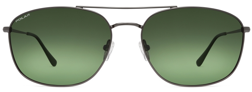 Polar slnečné okuliare Aviator 673 polarizované Kat. 4 Sivá/Zelená