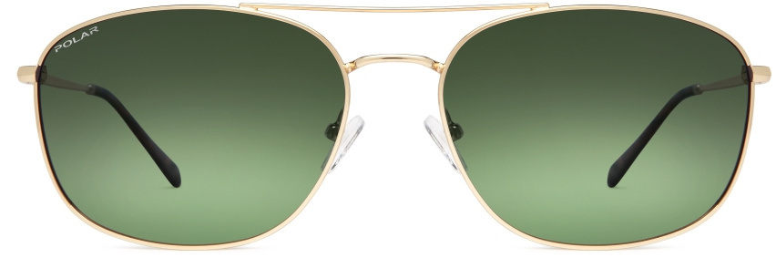 Polar slnečné okuliare Aviator 673 polarizované Kat. 4 zelené/zlaté