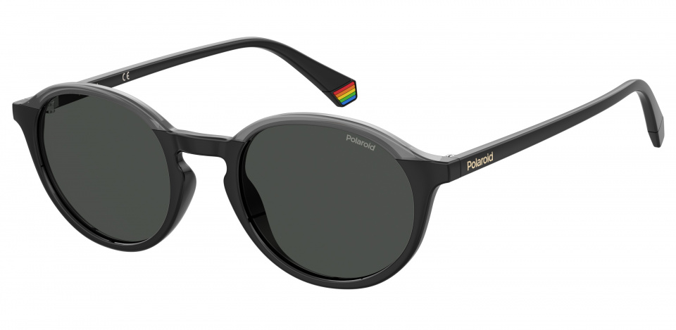 Polaroid slnečné okuliare 6125/S okrúhle kat.1 polykarbonát čierne