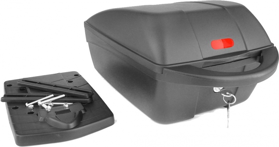 Polisport fietsbox afneembaar 11 liter kunststof zwart