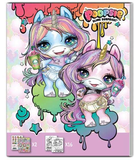 Poopsie kleurboek slime surprise meisjes 25 cm papier