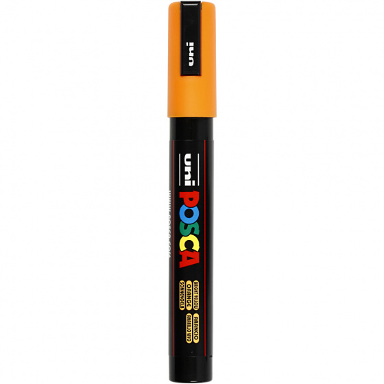 Posca verfmarker pc 5m lijndikte 1,8 2,5 mm oranje