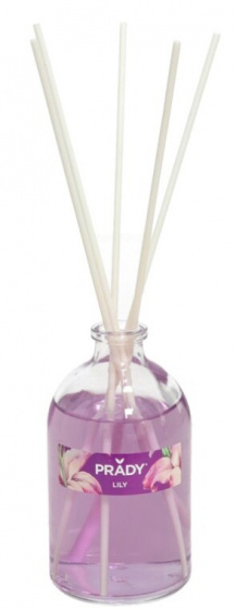 Prady vonné tyčinky Mikado ľalia 100 ml sklenené fialové