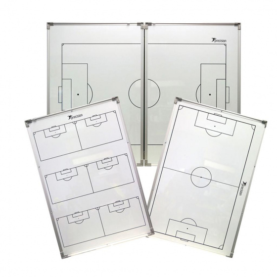 Precision coachboard futbal 90 x 120 cm magnetický biely 30-diel