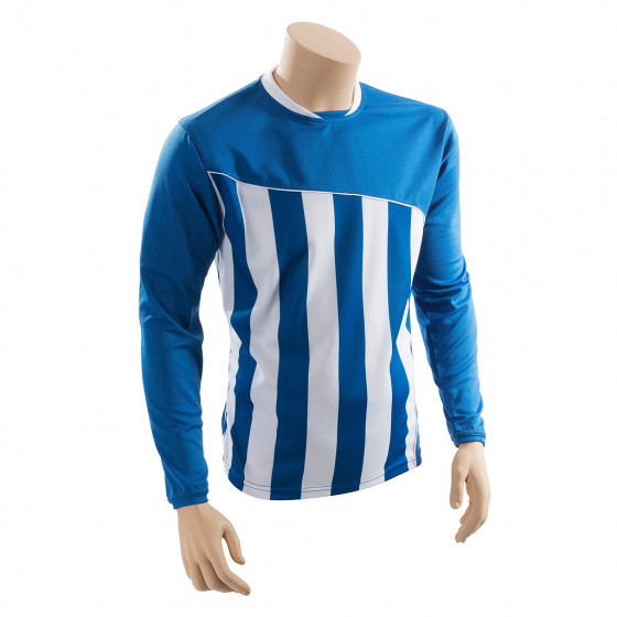 Precision futbalová košeľa Precision jr polyester modro/biela veľkosť M