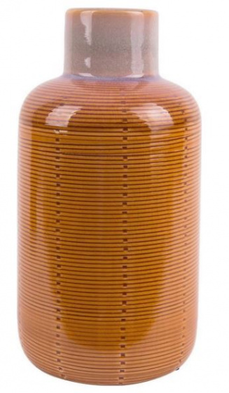 Present Time vaas Bottle 12 x 23 cm keramiek geel Present Time vaas Bottle 12 x 23 cm keramiek geel