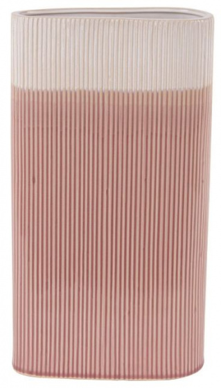 Present Time vaas Triangle 21,8 x 9,8 cm keramiek roze Present Time vaas Triangle 21,8 x 9,8 cm keramiek roze