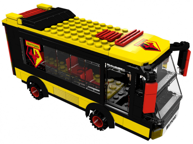 Pro-Lion Pro lion bouwpakket bus watford 21 x 8 cm geel/zwart 231 delig