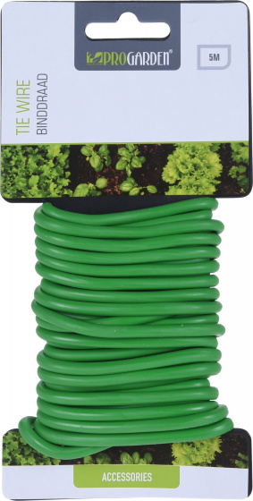 Per Garden viazací drôt 500 cm oceľ/polypropylén zelený