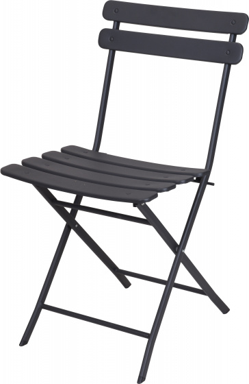Pro Garden bistrostoel 24 x 13 x 80 cm staal antraciet Pro Garden bistrostoel 24 x 13 x 80 cm staal antraciet
