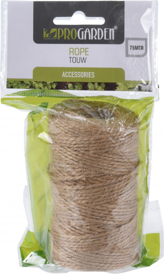 natural rope 75 meters brown