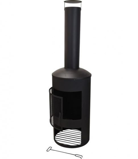Pro Garden záhradný krb Belfort steel black 158 x 45 cm