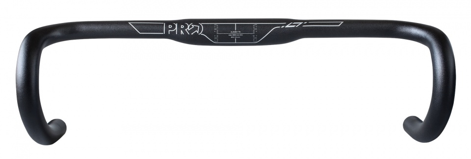 Pro racefietsstuur lt ergo 22,2 / 400 / 31,8 mm zwart