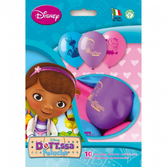 Procos balóny Doc Mc Stuffins junior 28 cm latex 10 kusov