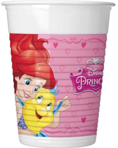 Procos party šálky Princess Dream girls 200 ml ružové 8 kusov