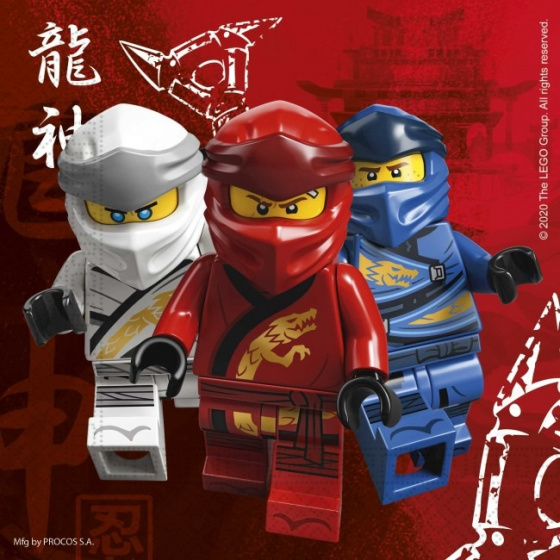 Procos ninjago párty obrúsky 33 x 33 cm FSC papier 20 kusov