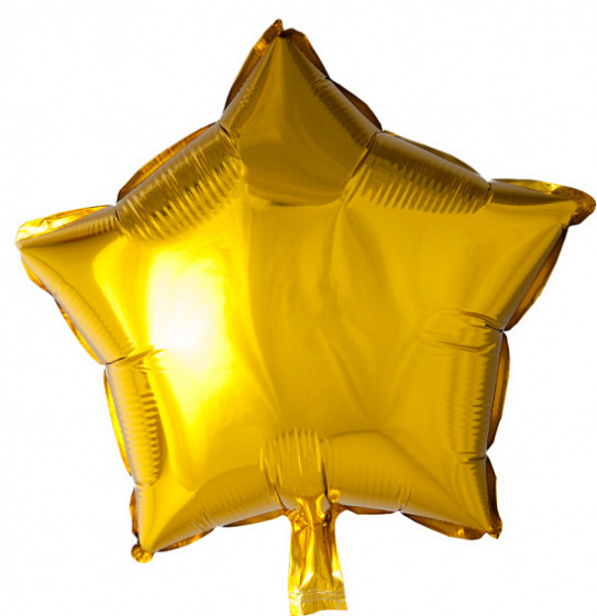 Procos fóliový balón hviezda 45 cm zlatá
