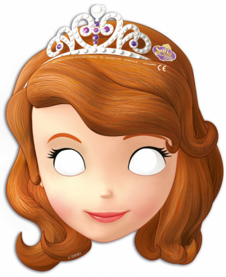 Procos pleťové masky Sofia The First junior béžová 6 kusov
