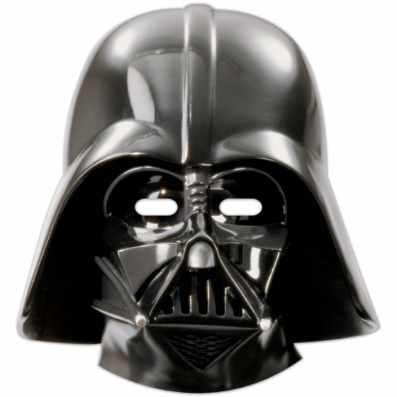 Procos masky na tvár Star Wars Party Favors čierne 6 ks