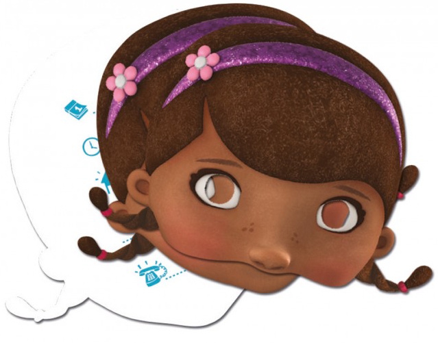 Procos tvárové masky/pozvánky Doc McStuffins 4 kusy