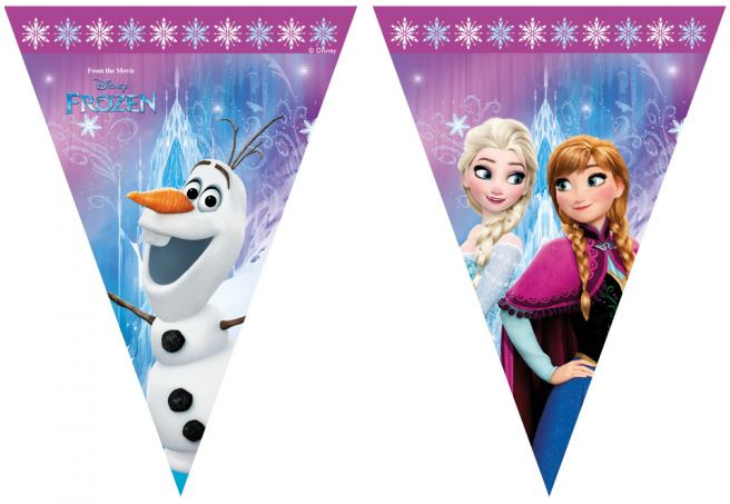 Procos vlajka Frozen junior 230 cm fialová/modrá