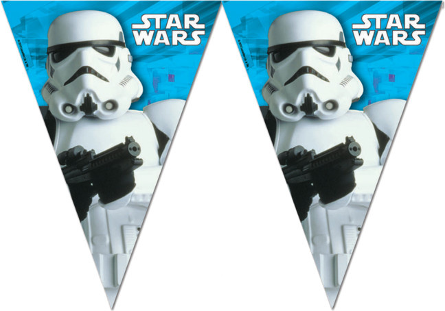 Procos vlajkový rad Star Wars 2 metre modrá/biela