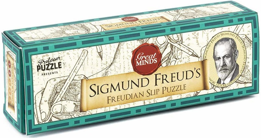 Professor Puzzle breinbreker freudian slip 16,5 cm hout bruin 3 delig