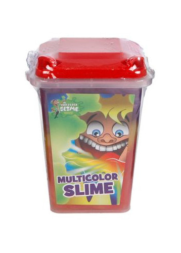 Professor Slime slijm vuilniscontainer junior 7 x 7 x 9 cm rood