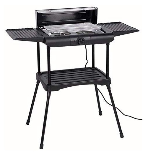 Pro Garden elektrický gril 2000W 87 cm nerezová čierna/strieborná